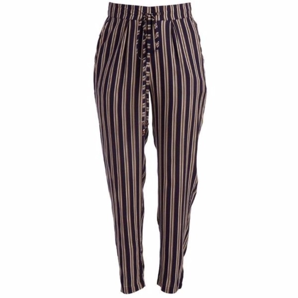 Alisha & Chole Pants - Striped Palazzo Pants